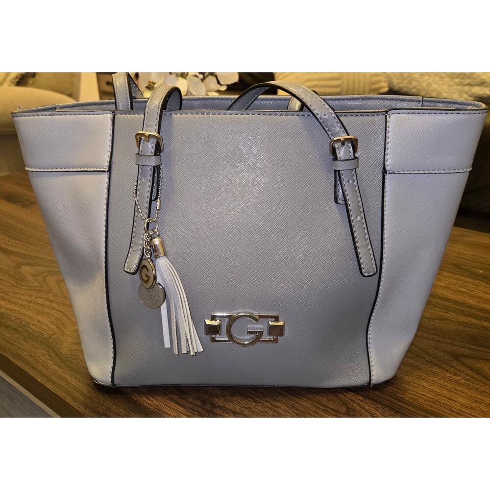 Guess Silver Tote Bag